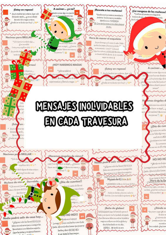 -AGOTADO- 🎄🎅🏻 Las travesuras del ELFO de SANTA: Llena de magia TU NAVIDAD ✨ (Versión digital💌)